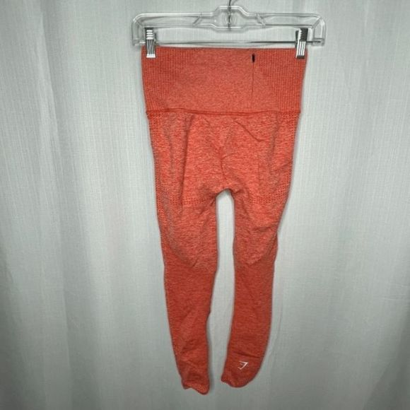 Gymshark Orange Cropped Leggings‎ - Picture 1 of 3